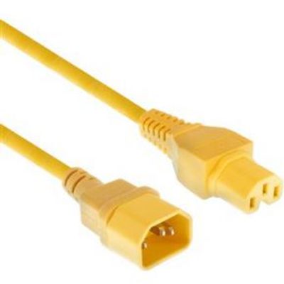 ACT Netsnoer C14 - C15 geel 2 m