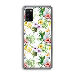 Gele kuif: Samsung Galaxy A41 Transparant Hoesje