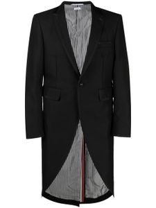 Thom Browne manteau à ourlet plus long au dos - Noir