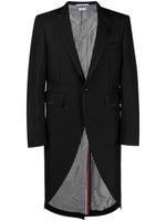 Thom Browne single-breasted high-low coat - Noir