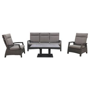 VDG Darwin/Rockford stoel-bank loungeset verstelbaar - Antraciet