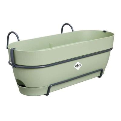 Elho Vibia Campana Balconniere Allin1 50 - Groen - L 50 x B 26 x H 17 cm - Balkon - 100% gerecycled