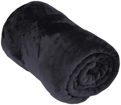 Flanellen plaid 200x150cm donkergrijs