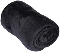 Flanellen plaid 200x150cm donkergrijs Flanellen plaid 200x150cm donkergrijs