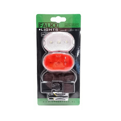 Falkx led verlichting set mtb, (hangverpakking).