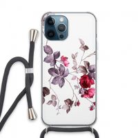 Mooie bloemen: iPhone 13 Pro Max Transparant Hoesje met koord
