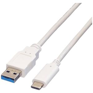 VALUE 11999011 USB-kabel 1 m USB 3.2 Gen 1 (3.1 Gen 1) USB A USB C Wit