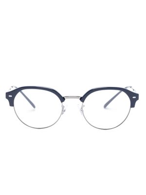 Ray-Ban lunettes de vue à monture demi-cerclée - Bleu