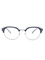 Ray-Ban lunettes de vue à monture demi-cerclée - Bleu