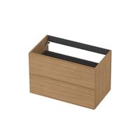 INK - Onderkast 2L Decor Softclose Tbv Greep - 800x450x520 Mm - Blank Eiken