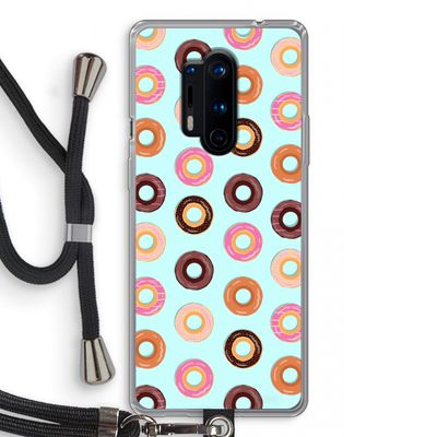 Donuts: OnePlus 8 Pro Transparant Hoesje met koord