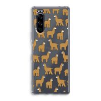 Alpacas: Sony Xperia 5 Transparant Hoesje