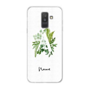 Green Brush: Samsung Galaxy A6 Plus (2018) Transparant Hoesje