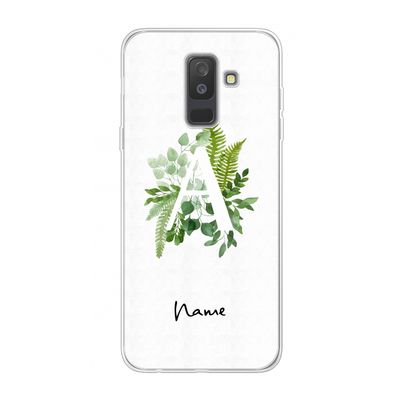 Green Brush: Samsung Galaxy A6 Plus (2018) Transparant Hoesje