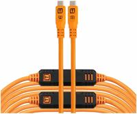 Tether Tools TetherPro Optima 10G USB-C, 31&apos; (9.4m), straight orange