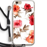 Roosjes: iPhone 6 / 6S Transparant Hoesje met koord