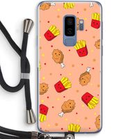Chicken 'n Fries: Samsung Galaxy S9 Plus Transparant Hoesje met koord