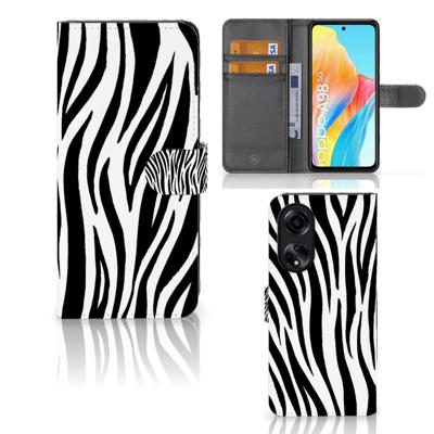 OPPO A98 5G | Telefoonhoesje | Met pasjeshouder | Zebra