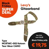 Levy's MC8TWC-002 Gitaarband Katoen Tear Wear Camo - Aanbieding