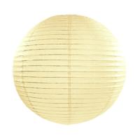 Luxe bol feest lampion - creme wit - dia 35 cm - papier