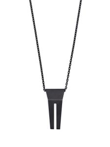 Rick Owens collier Open Trunk à pendentif - Noir