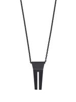 Rick Owens collier Open Trunk à pendentif - Noir