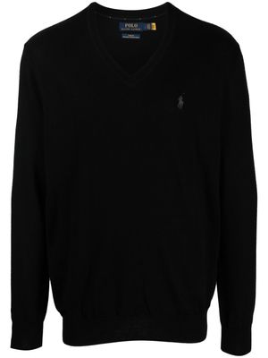 Polo Ralph Lauren pull à col v - Noir