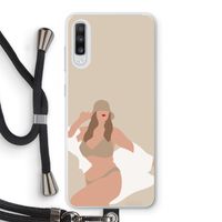 One of a kind: Samsung Galaxy A70 Transparant Hoesje met koord One of a kind: Samsung Galaxy A70 Transparant Hoesje met koord