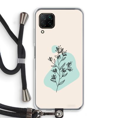 Violets are blue: Huawei P40 Lite Transparant Hoesje met koord