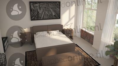 Elektrische boxspring 180 x 220 cm- stofkleur 1040
