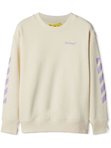 Off-White Kids pull à motif Arrows - Blanc