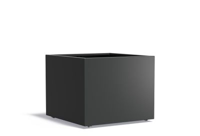 Aluminium plantenbak CARREZ met wielen 100x100x80cm.