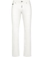 Philipp Plein jean droit à taille basse - Blanc