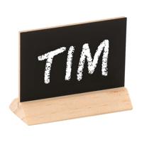 Mini krijtbordje op voet - hout - 6 cm - schrijfbordje - naambordje - bruiloft tafelschikking Mini krijtbordje op voet - hout - 6 cm - schrijfbordje - naambordje - bruiloft tafelschikking