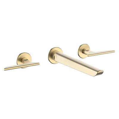 Crosswater Foile wastafelkraan - 2 hendels - inbouw - geborsteld messing FO130WNF