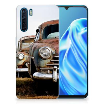 OPPO A91 | Siliconen hoesje | met foto Vintage Auto