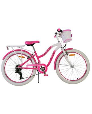Volare lovely kinderfiets - meisjes - 24 inch - roze - 7 versnellingen