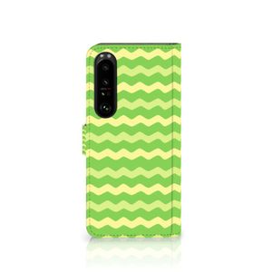 Sony Xperia 1 IV Telefoon Hoesje Waves Green