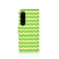 Sony Xperia 1 IV Telefoon Hoesje Waves Green - thumbnail