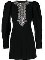 Andrew Gn robe courte à ornements en cristal - Noir