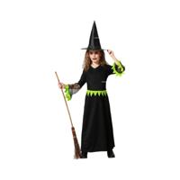 Kostuums voor Kinderen Groen Heks Halloween Maat 5-6 Jaar
