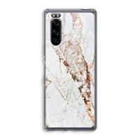 Goud marmer: Sony Xperia 5 Transparant Hoesje