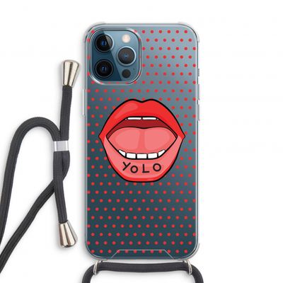 Yolo Denise: iPhone 12 Pro Transparant Hoesje met koord