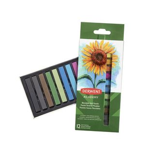 Derwent softpastels Academy , blister van 12 stuks in geassorteerde kleuren