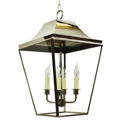 Limehouse Landelijke hanglampKnightbridge 4-lichts 63cm - gepolijst nikkel (N) - 592A