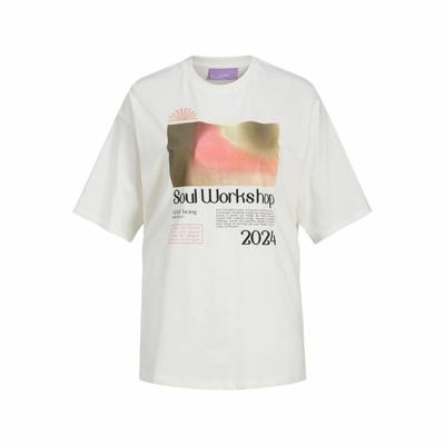 Dames-T-Shirt met Korte Mouwen Jack & Jones Jxpaige Wit - Maat: XS