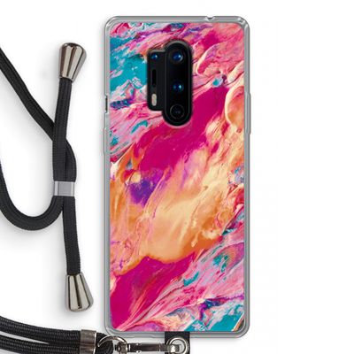 Pastel Echoes: OnePlus 8 Pro Transparant Hoesje met koord