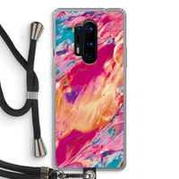 Pastel Echoes: OnePlus 8 Pro Transparant Hoesje met koord
