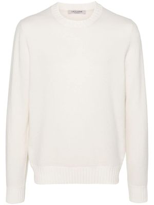 Fileria pull en laine à col rond - Blanc