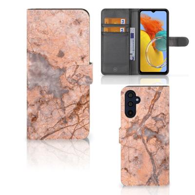 Samsung Galaxy M14 | Bookcase | Marmer Oranje